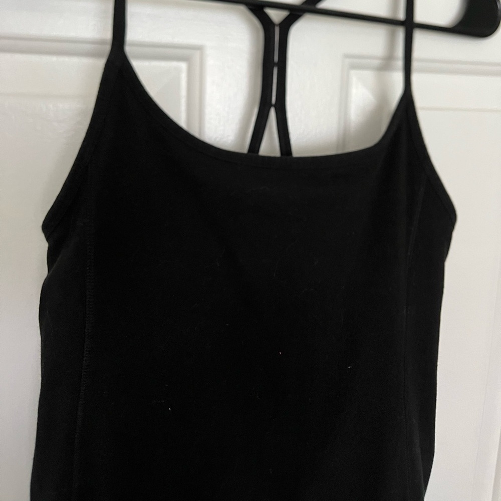 PINK Victoria's Secret Black Fitted Backless Camisole